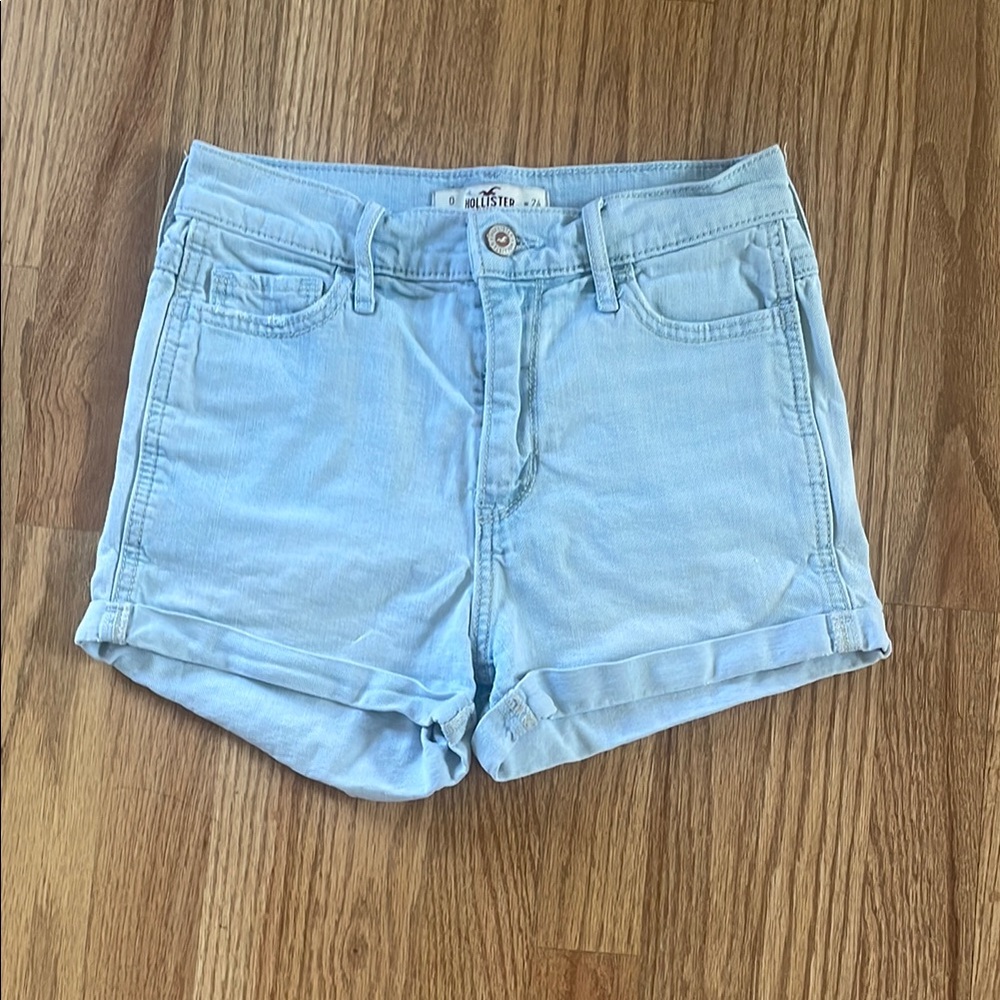 Hollister High-Waisted Jean Shorts with Cuffed Hem 24W